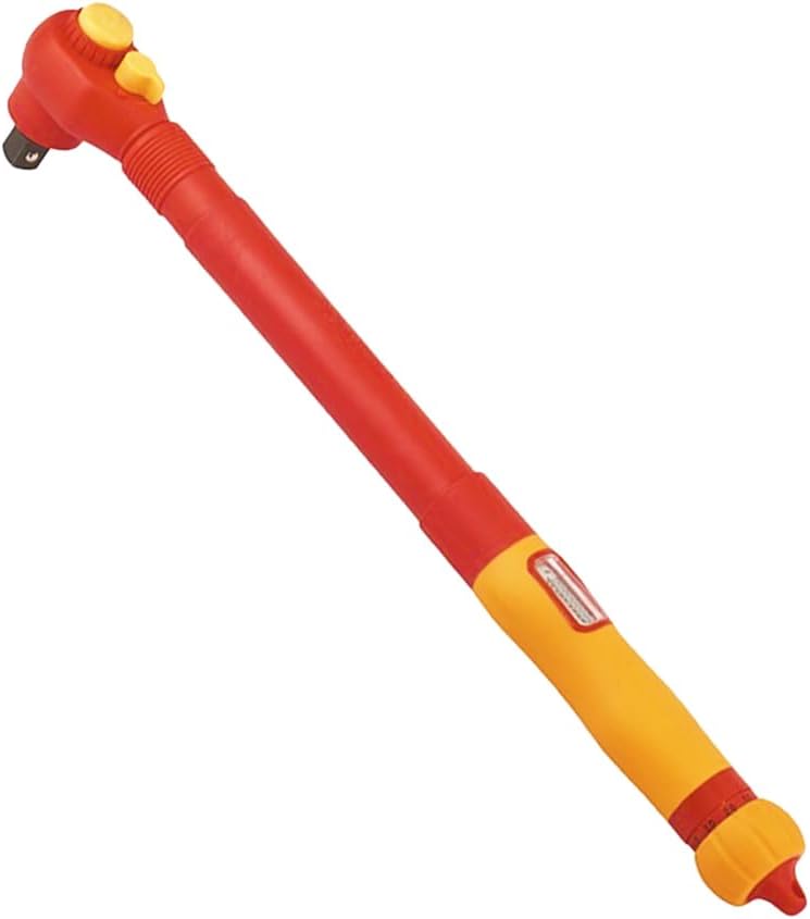 SFREYA 1000V Electrician Insulated Torque Wrench, Easy Torque Adjustment & Scale Display, Each Insulated Wrench with Traceable ID, VDE & GS Certified, IEC 6009 standard, S625 (3\/8" 20-100N.m)