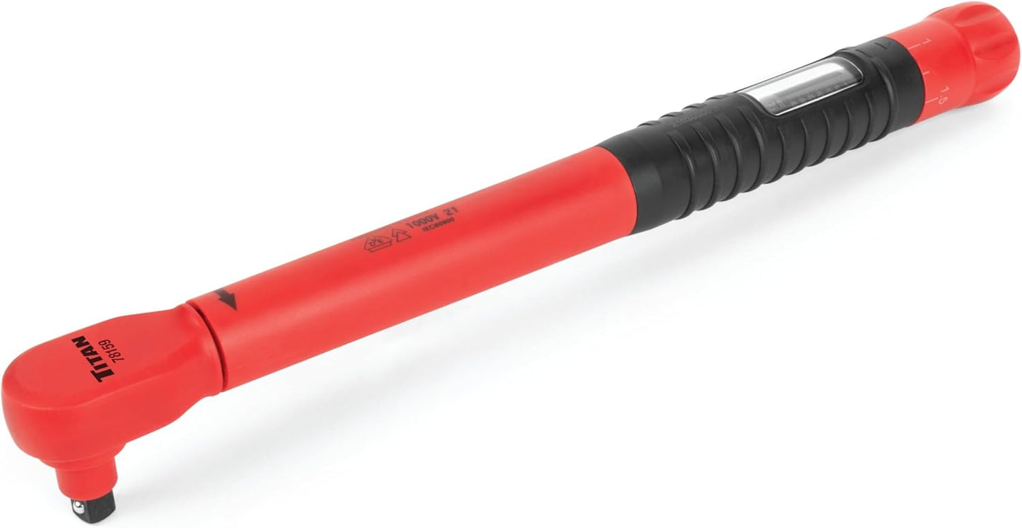 Titan 78159 VDE 1000V Insulated 3/8-Inch Drive Torque Wrench