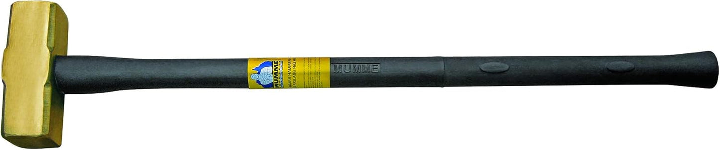 Klein Tools 7HBRFRH07 Brass Sledgehammer, Rubber Handle, 7-Pound