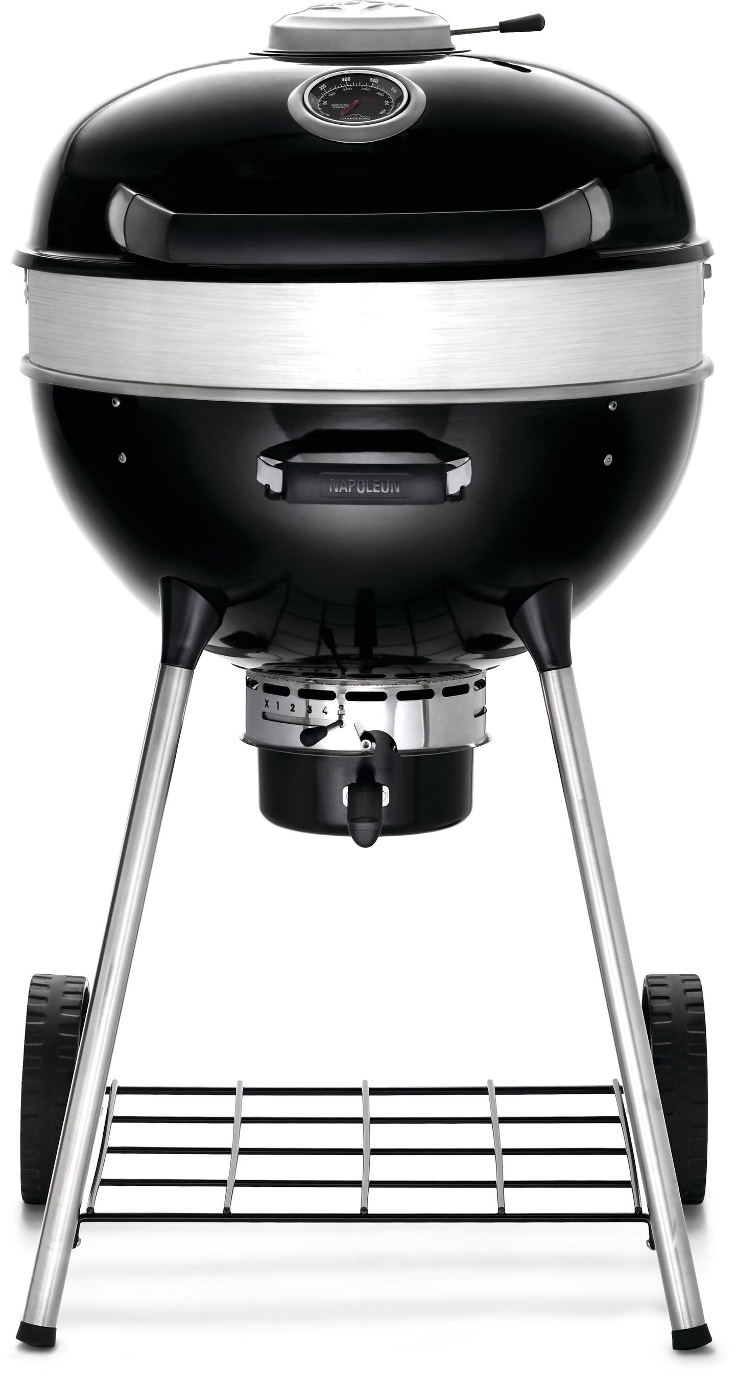 NAPOLEON PRO22 Leg Series 21.5-in W Black/Porcelain Kettle Charcoal Grill PRO22K-LEG-3