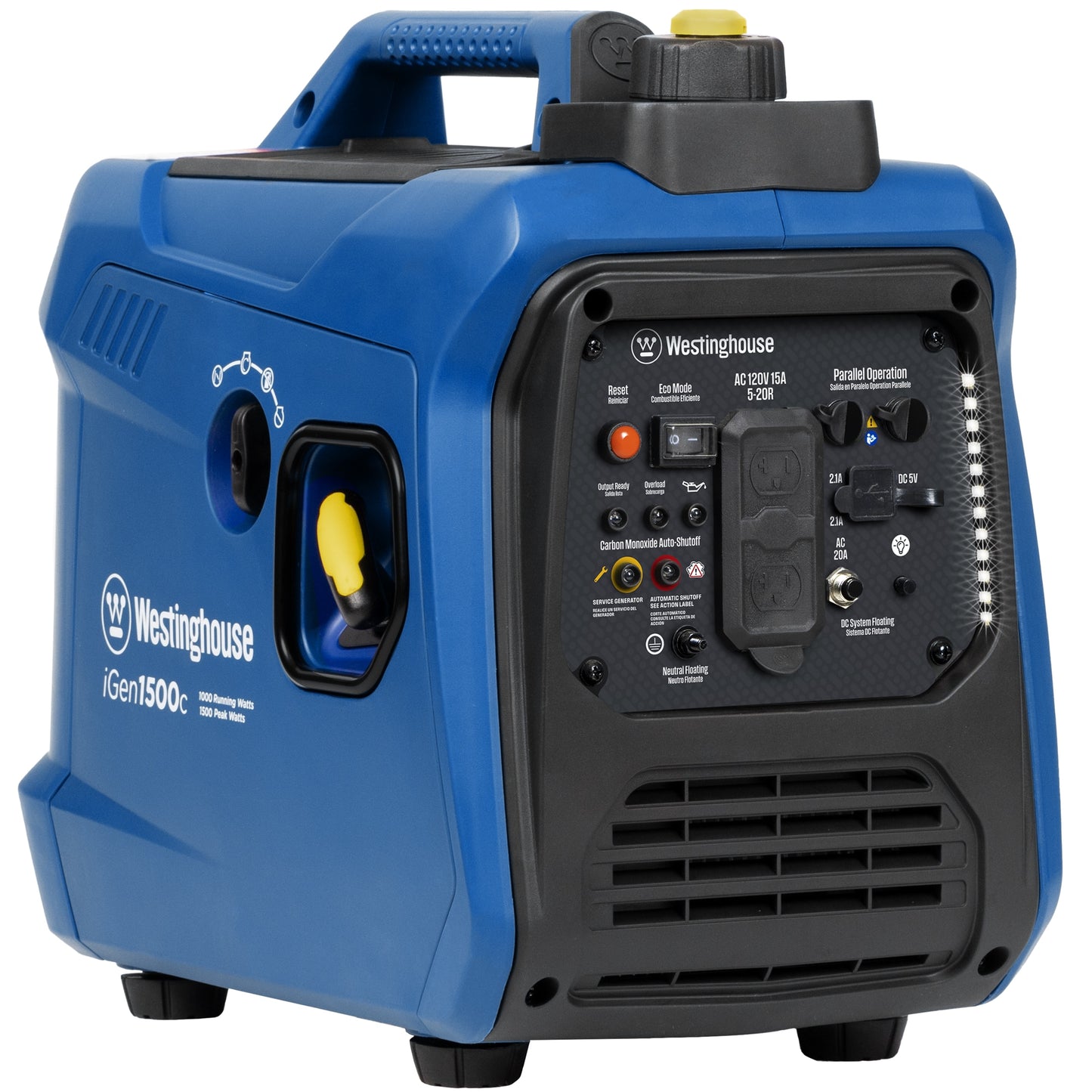 Westinghouse iGen1500c Recoil Start 1500 -Watt Single Fuel (Gasoline) Inverter Generator