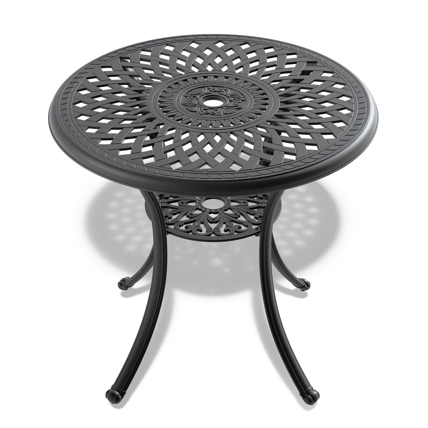 Mondawe Round Outdoor Dining Table 30.71-in W x 30.71-in L
