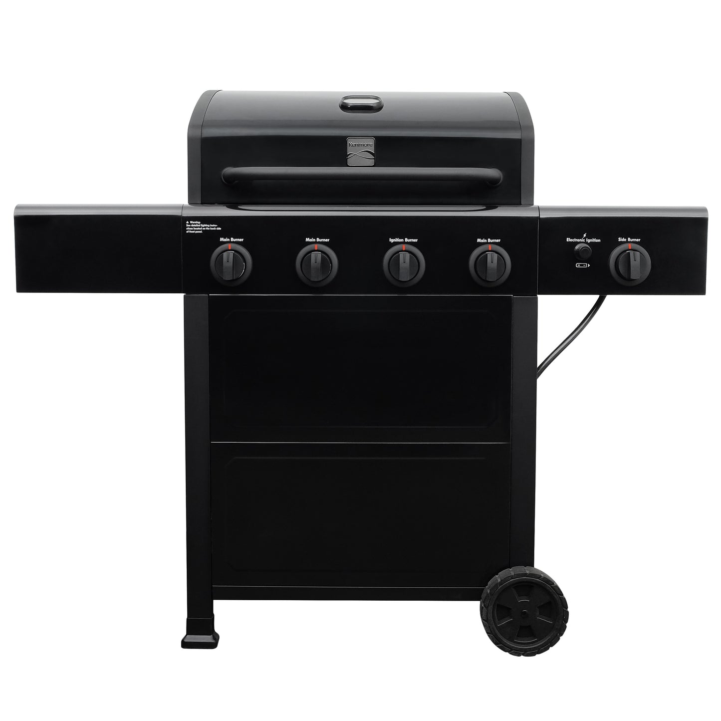 Kenmore Black 4-Burner Liquid Propane Gas Grill with 1 Side Burner PG-40406S0L-1