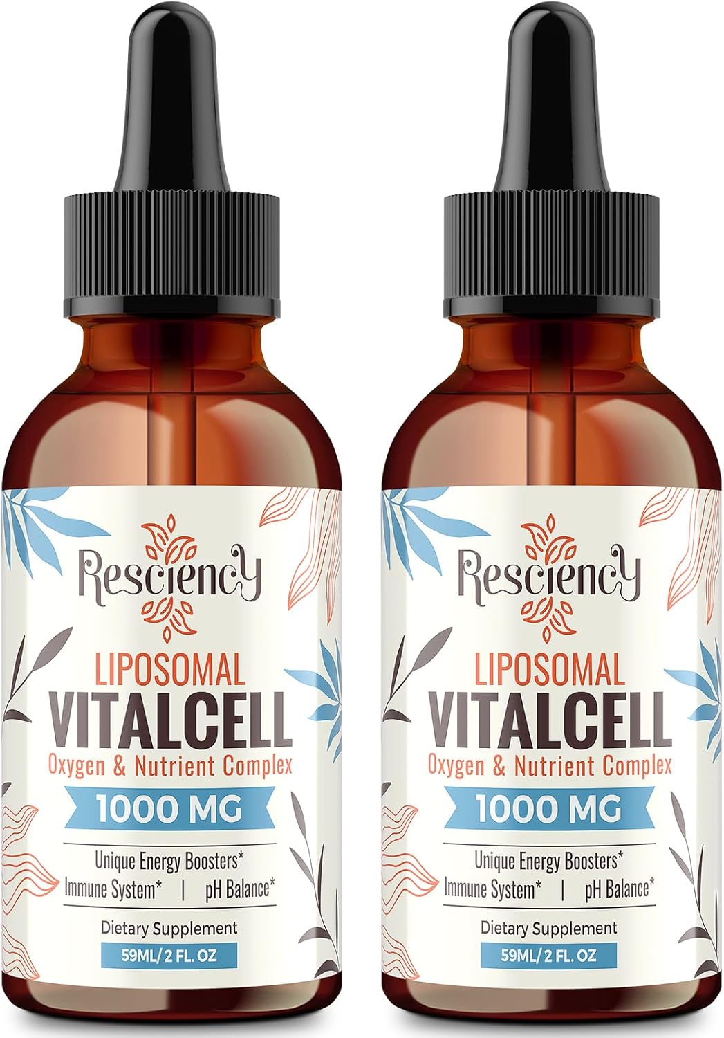 13-in-1 Liquid Oxygen & Nutrient Supplement for Energy, Altitude Support, Performance, Antioxidant, Immune, Fatigue & Detox, Liposomal for High Absorption, pH Balance, Organic, Gluten Free, 4 Fl Oz