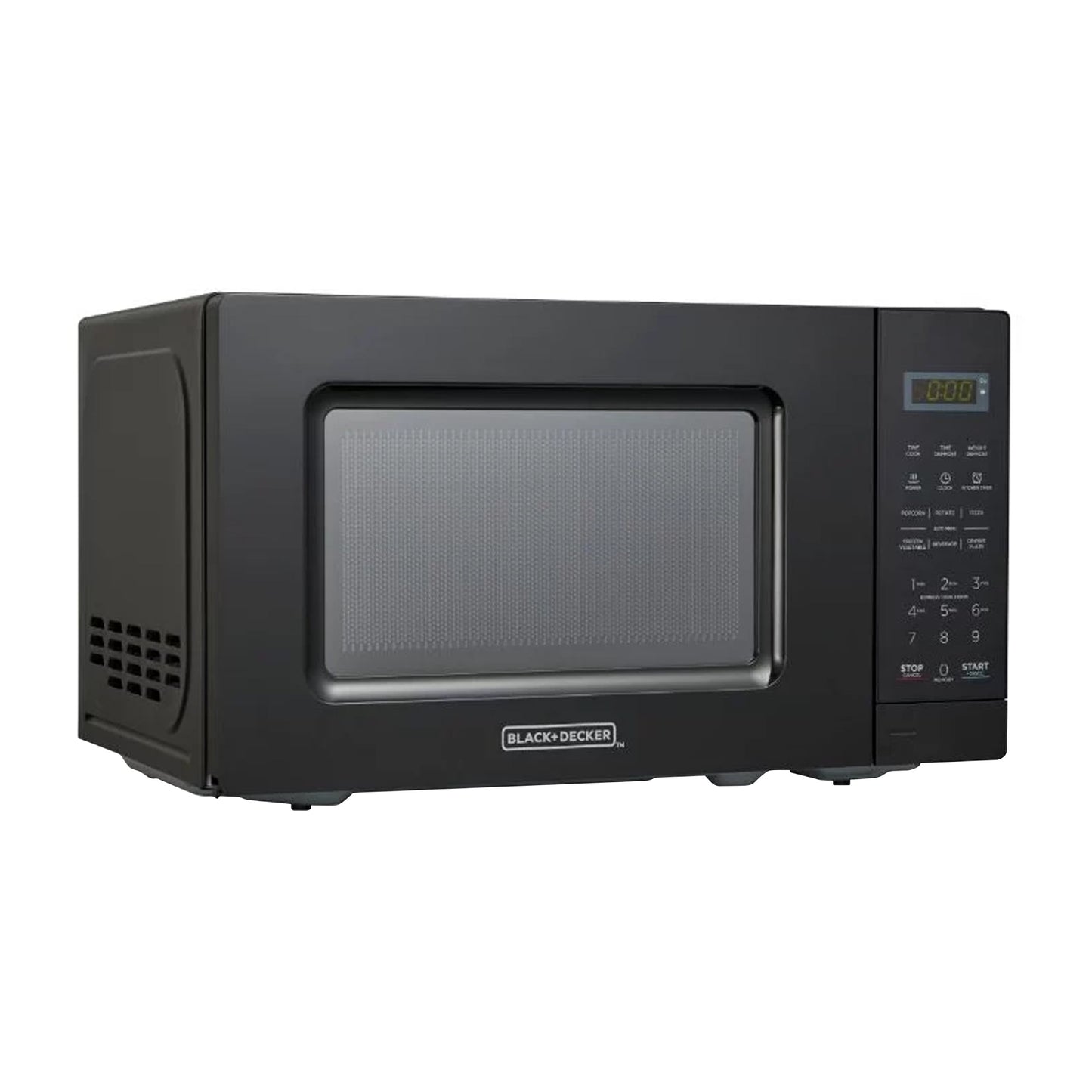 Black and Decker 0.7 Cu Ft LED Digital Microwave Oven in Black with Child Safety Lock