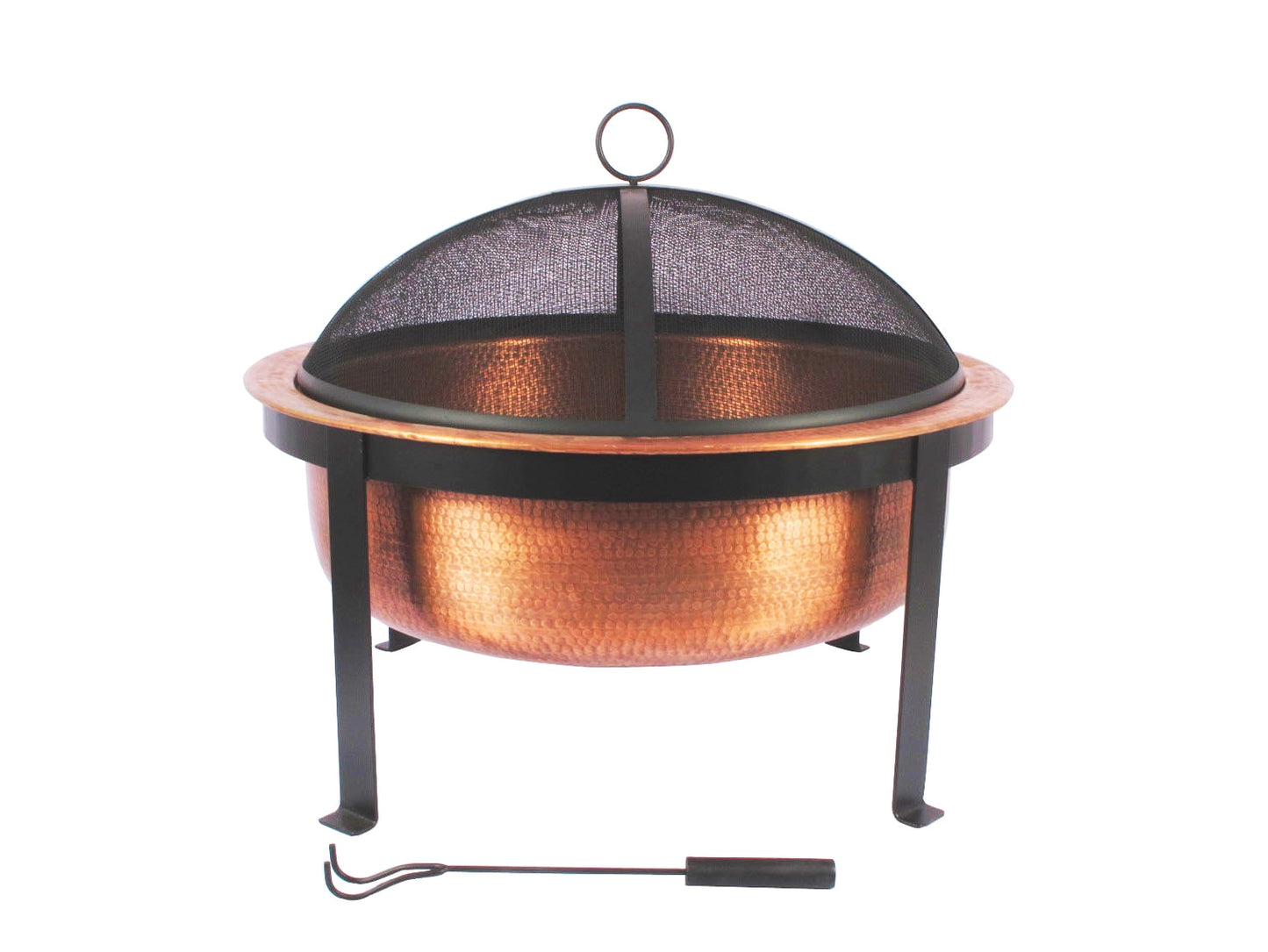 Hammered Copper Fire Pit
