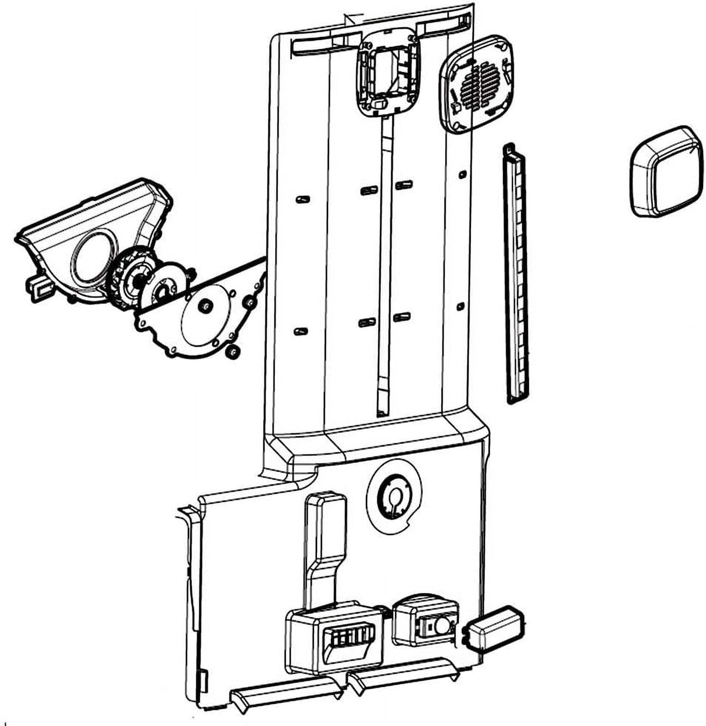 LG Genuine OEM ADJ73252245 Refrigerator Evaporator Cover Assembly