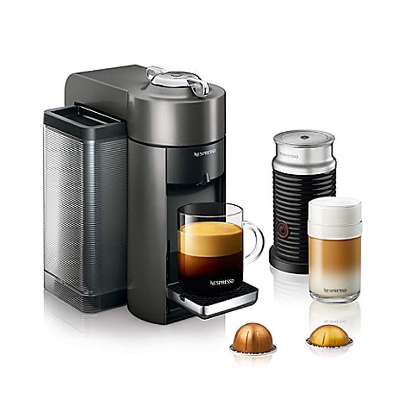 Nespresso Vertuo Coffee and Espresso Maker by De'Longhi, Graphite Metal with Aeroccino Milk Frother