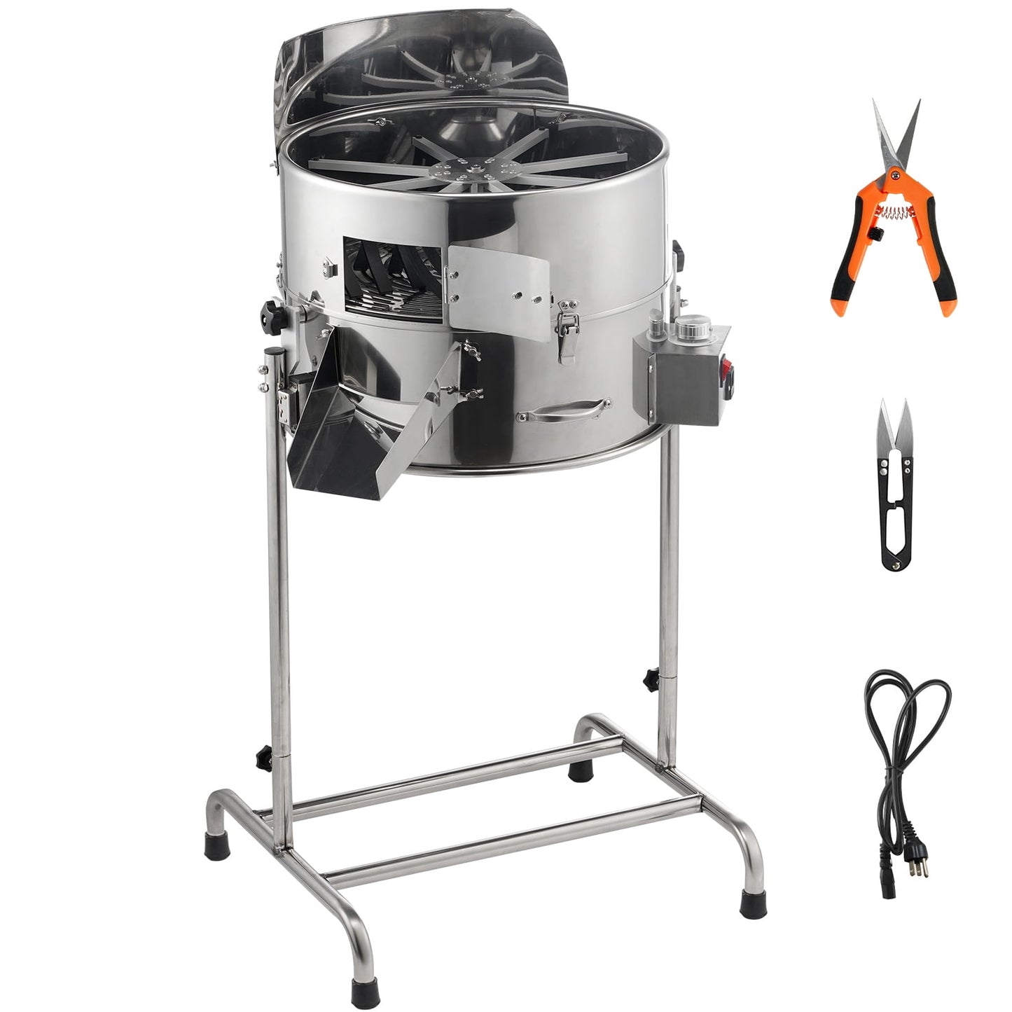 KFFKFF Electric Bud Trimmer 19'' Electric Leaf Trimmer Machine 60W Sharp Blades