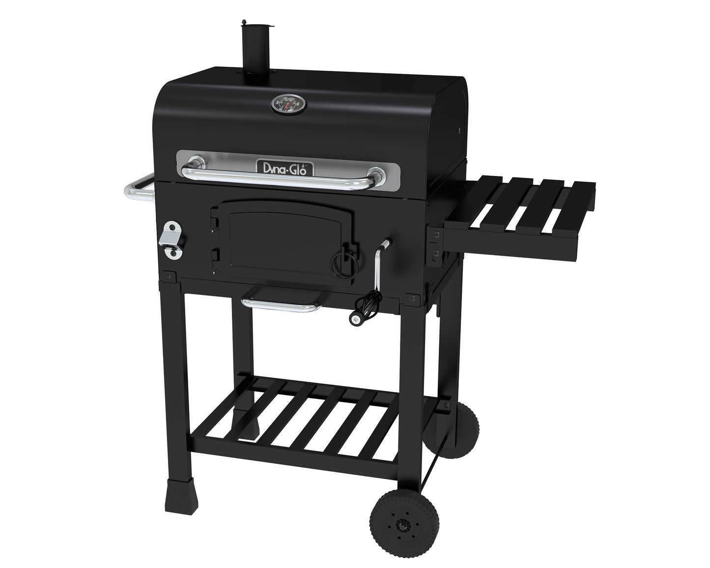Dyna-Glo 24-in W Black Barrel Charcoal Grill DGD381BNC-D