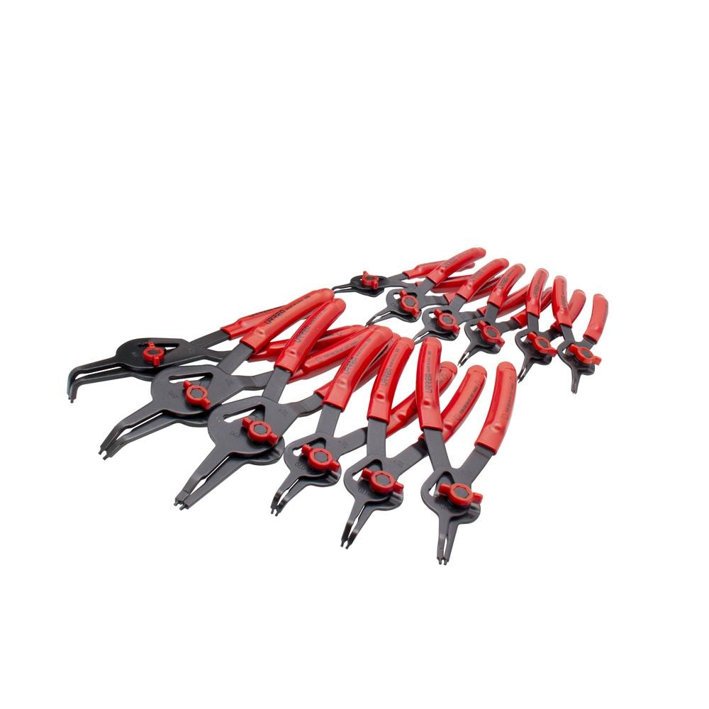 URREA 12-Pack Snap Ring Plier Set with Soft Case 360B