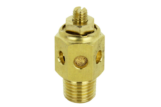 Milton High Flow Speed Control Exhaust Muffler, 1/4&#8221; MNPT - 40 Micron Sintered Bronze Silencer/Diffuse Air and Noise Reducer - Box of 25 1087-4HFBK