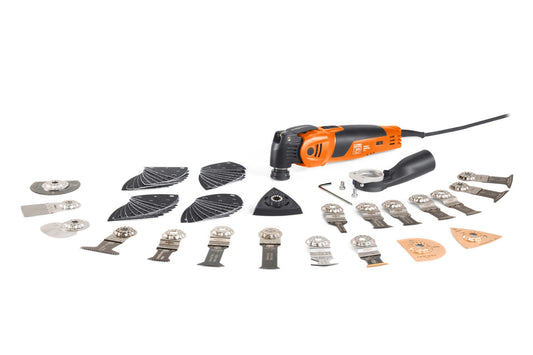FEIN MULTIMASTER MM500 Plus Top Corded 3.3-Amp Variable 40-Piece Oscillating Multi-Tool Kit with Hard Case 72296761090