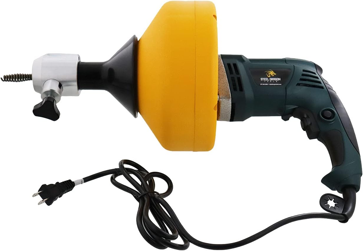 Steel Dragon Tools 62A Drain Cleaning Machine with 5/16" x 35' Snake Cable