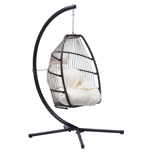 Flynama 1 -person Beige Outdoor Swing