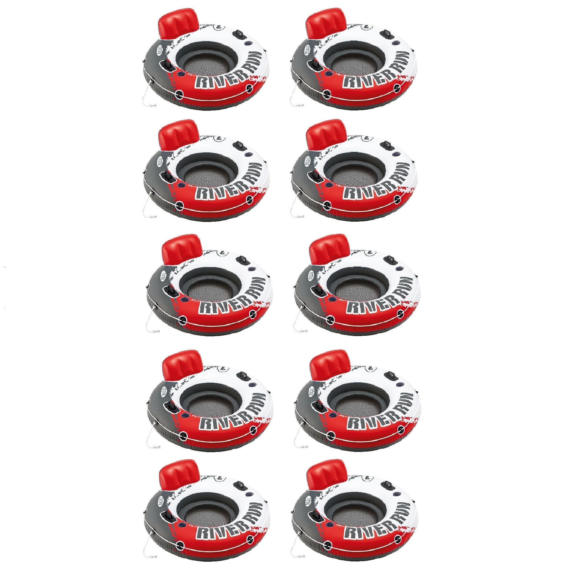 Intex 53-in x 53-in 1 -Seat Red Inner tube 10 -Pack