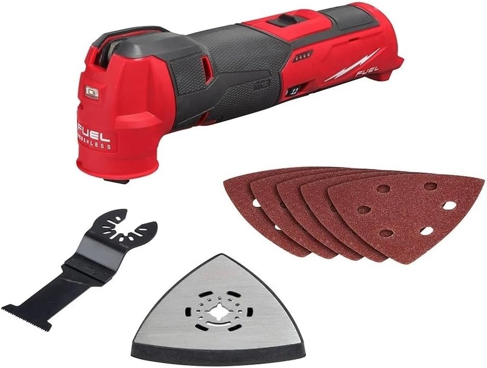 New 2526-20 Variable Speed Cordless Oscillating Tool for Milwaukee M12 12 Volt FUEL Oscillating Multi-Tool Length 11.22 in Width 2.29 in Height 3.77 in - Bare Tool