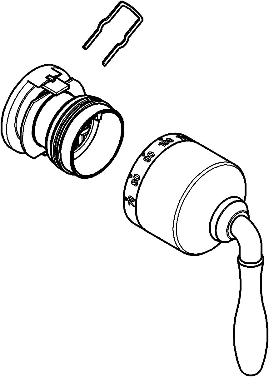 GROHE 47712000 Temperature Scale Lever, No Finish