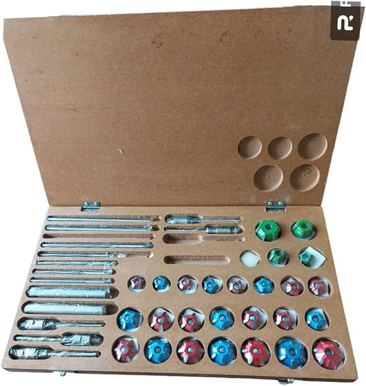 Motorcycles 3 angle Valve Job Seat Cutter Set Carbide Tipped