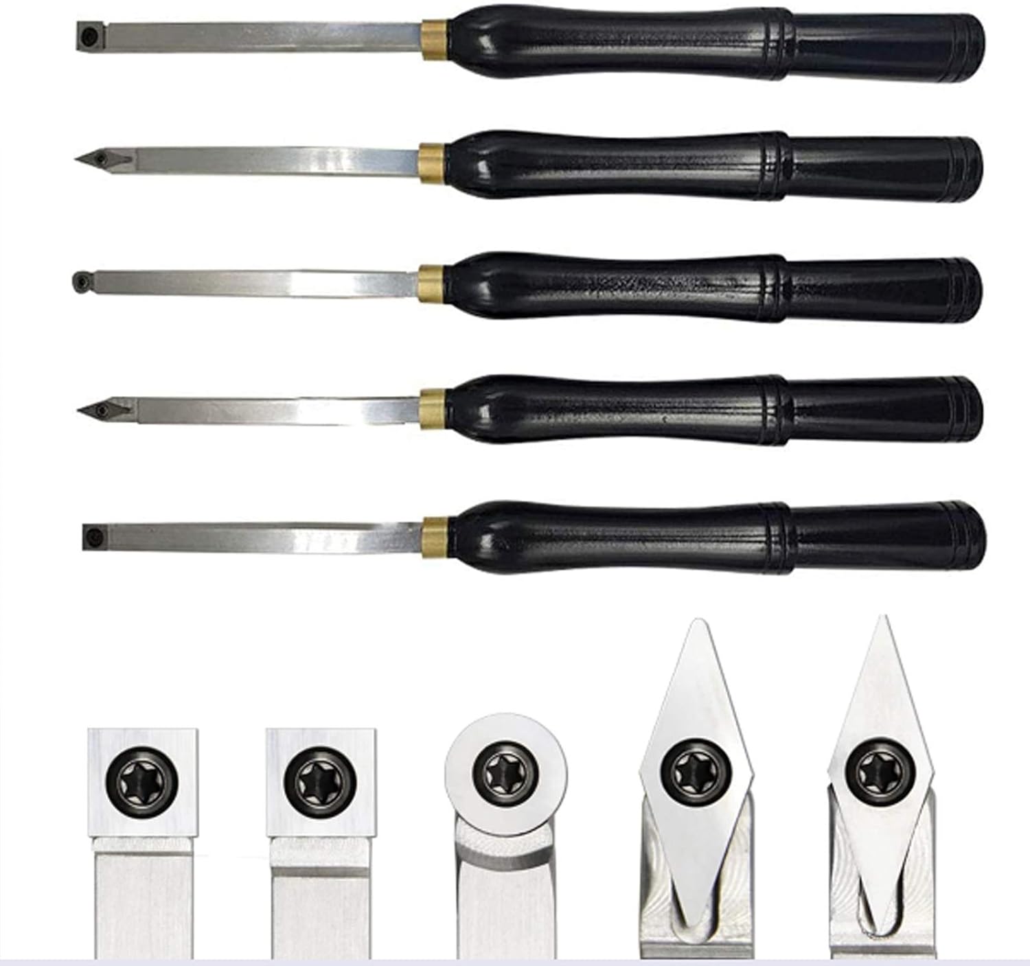 Professional wood chisels Wood Turning Tools for Lathe Set Carbide Lathe Tools