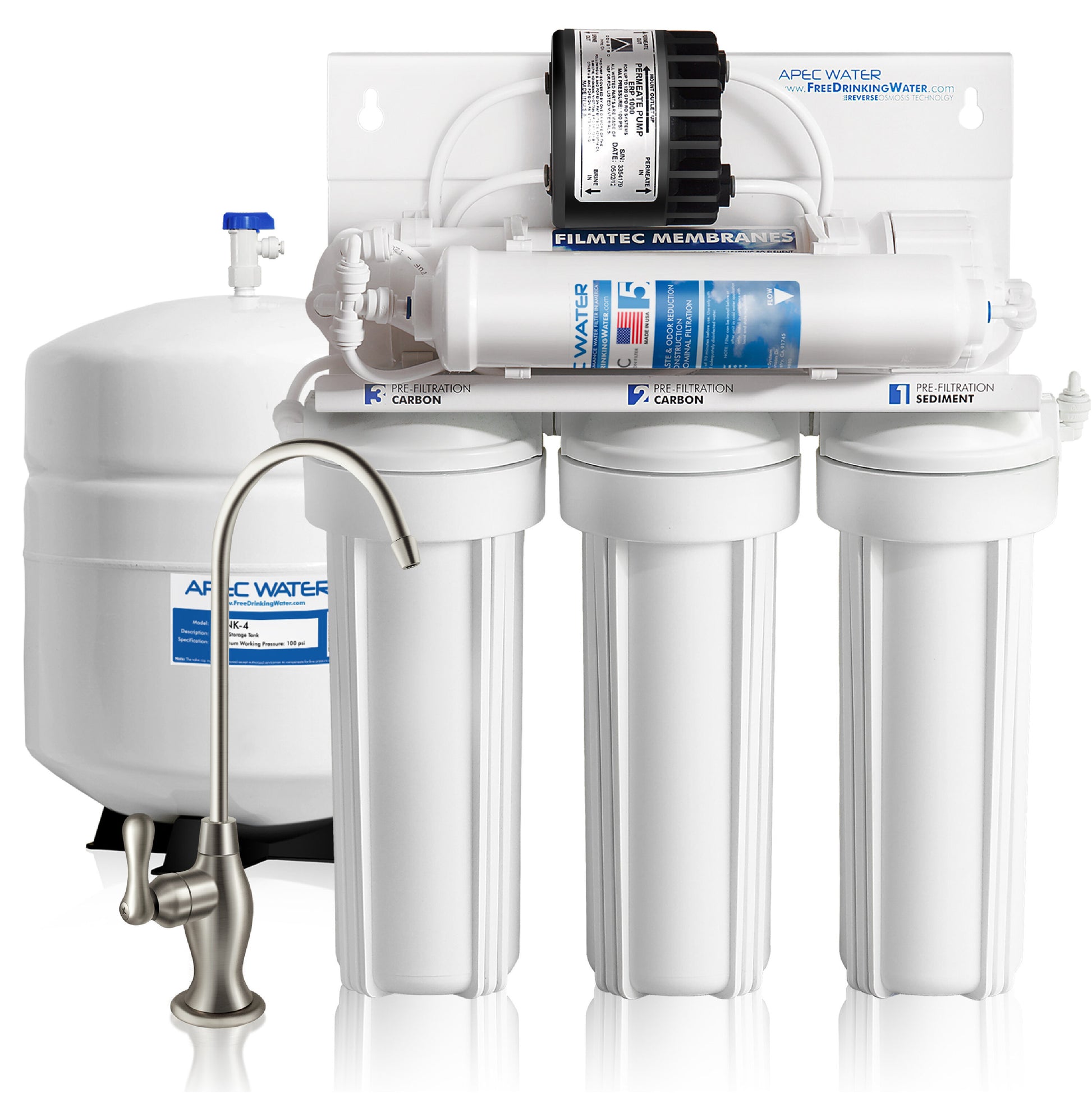 APEC Water ULTIMATE 5-stage Mechanical filtration Reverse Osmosis Filtration System