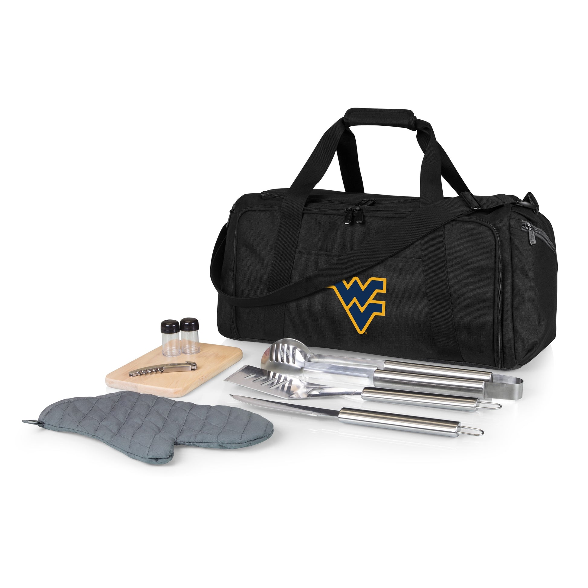 Picnic Time Stainless Steel 9-Piece Grilling Accessory Kit with Heat-Sealed Interior Liner and Multiple Storage Pockets 757-06-175-834-0