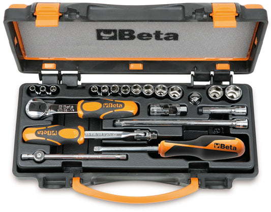 Beta 1/4-in Drive Metric Intermediate Socket Set (21-Pieces) 9000954