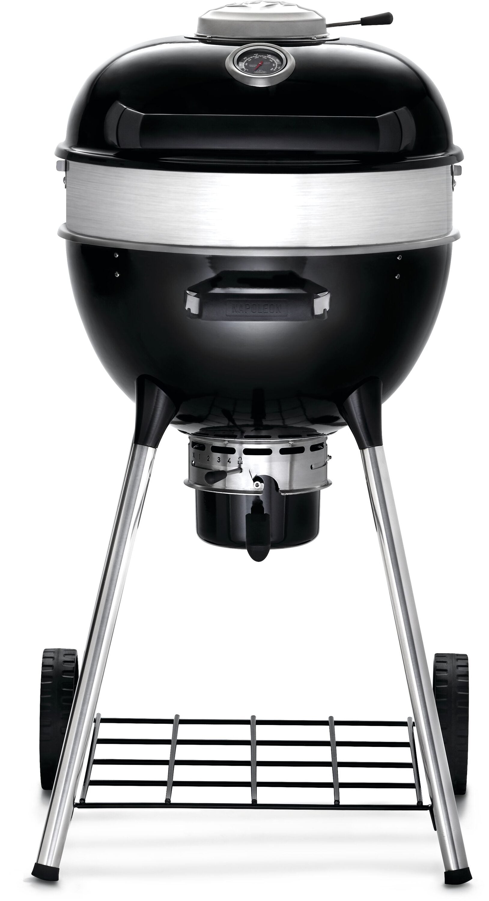 NAPOLEON PRO18 Leg Model 17.5-in W Black/Porcelain Kettle Charcoal Grill PRO18K-LEG-3