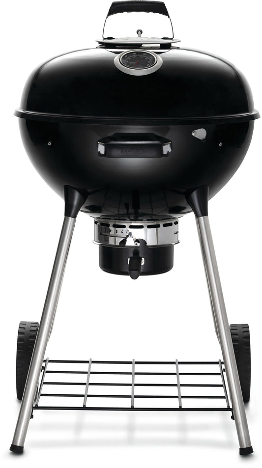 NAPOLEON NK22 Leg Series 21.5-in W Black/Porcelain Kettle Charcoal Grill NK22K-LEG-3