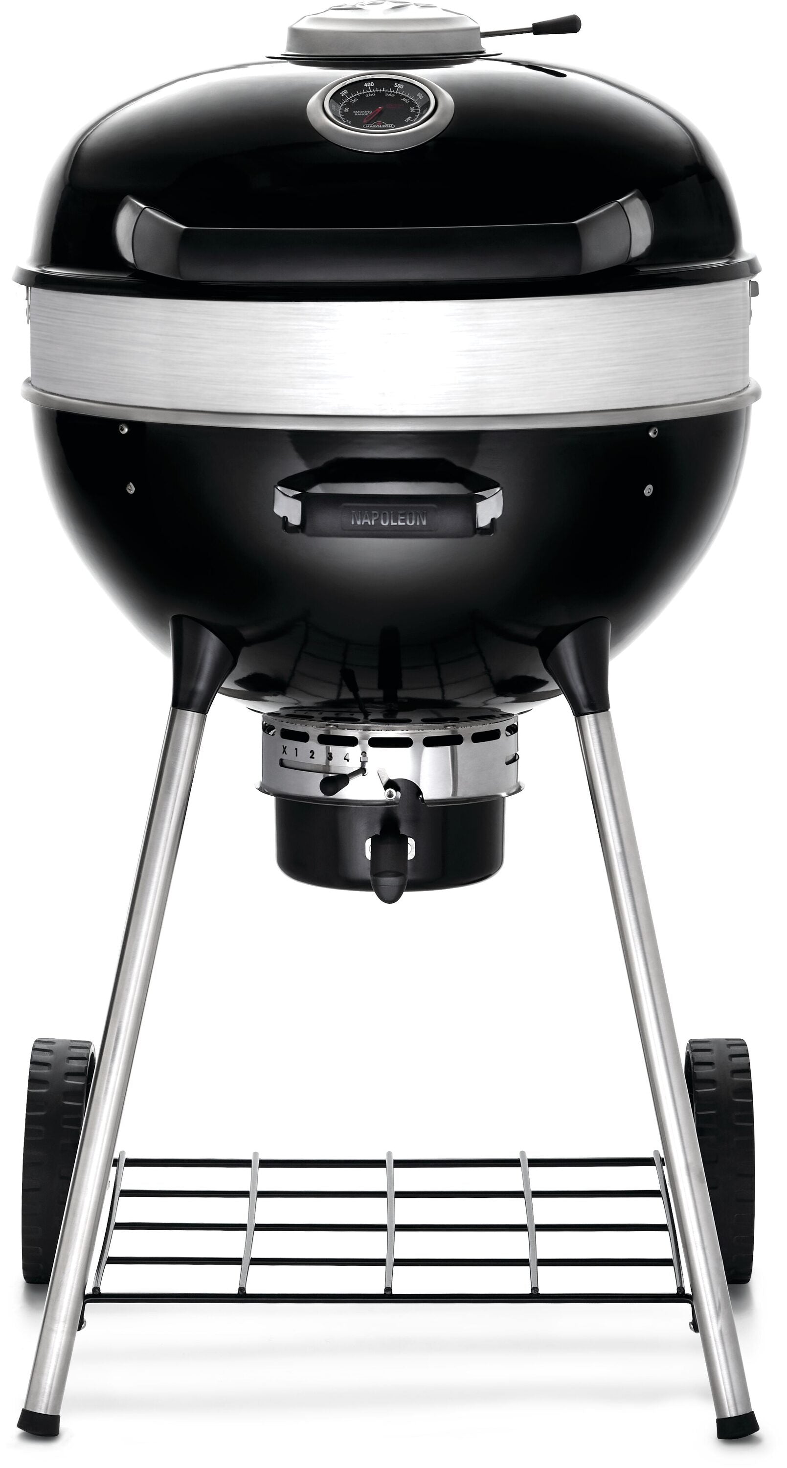 NAPOLEON PRO22 Leg Series 21.5-in W Black/Porcelain Kettle Charcoal Grill PRO22K-LEG-3