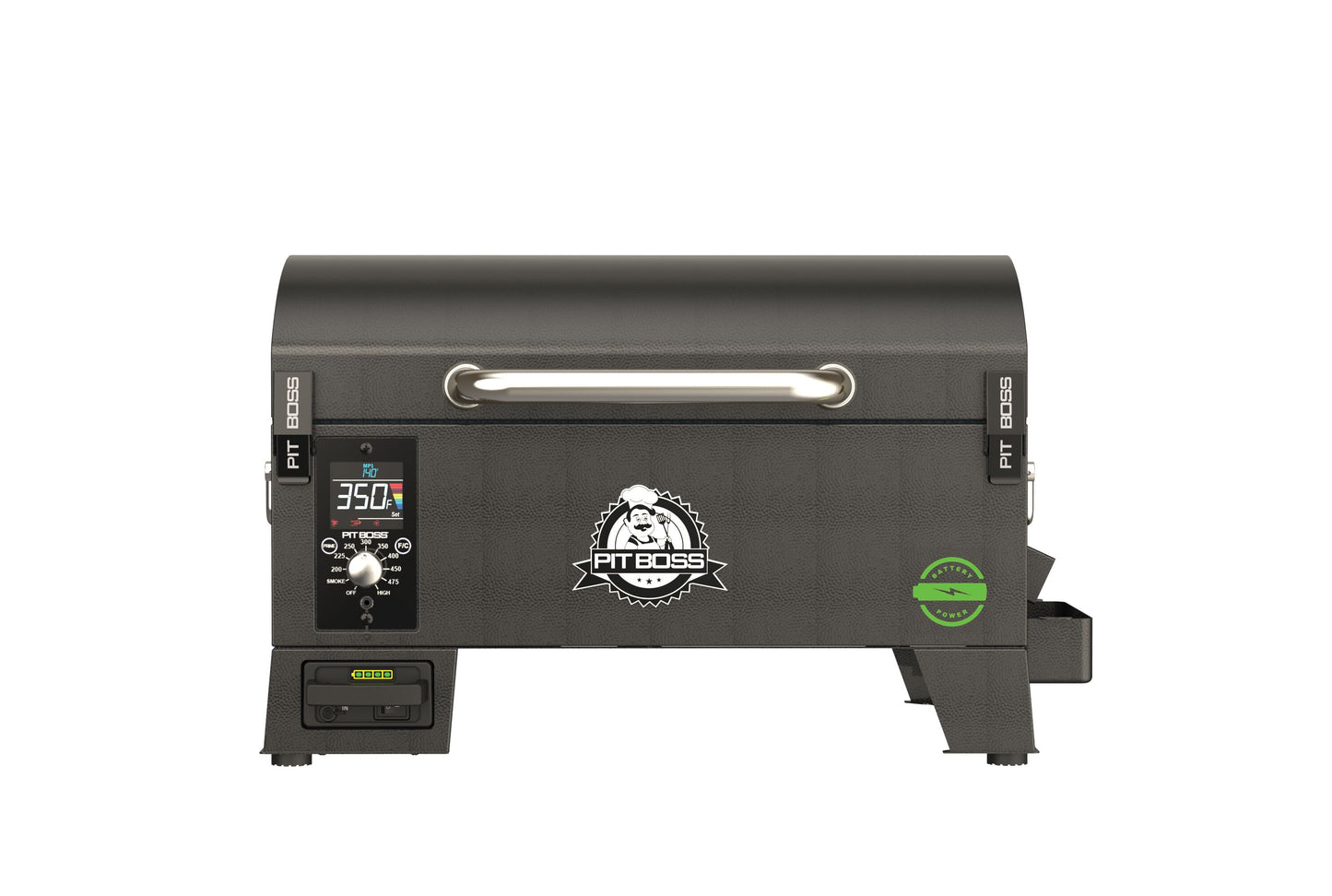 Pit Boss Battery Powered 256-Sq in Black Portable Wood Pellet Grill 10798