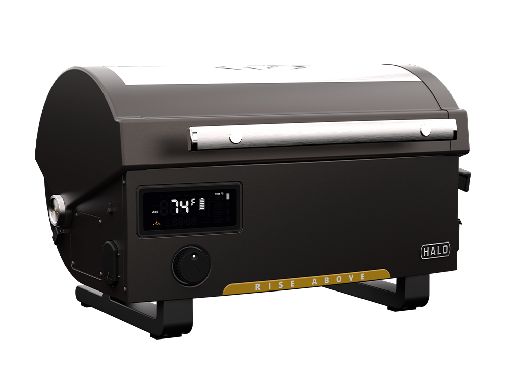 HALO Prime Pellet Grills 301.9-Sq in Black Pellet Grill HS-1005-ANA