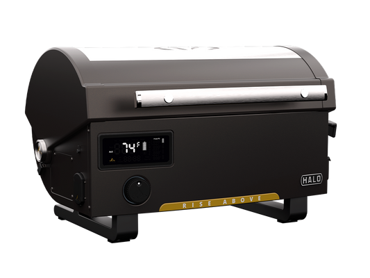 HALO Prime Pellet Grills 301.9-Sq in Black Pellet Grill HS-1005-ANA