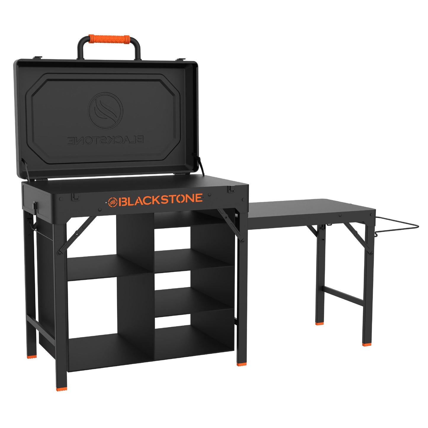 Blackstone On-the-Go Prep Table Black Steel Folding Grill Stand 2237