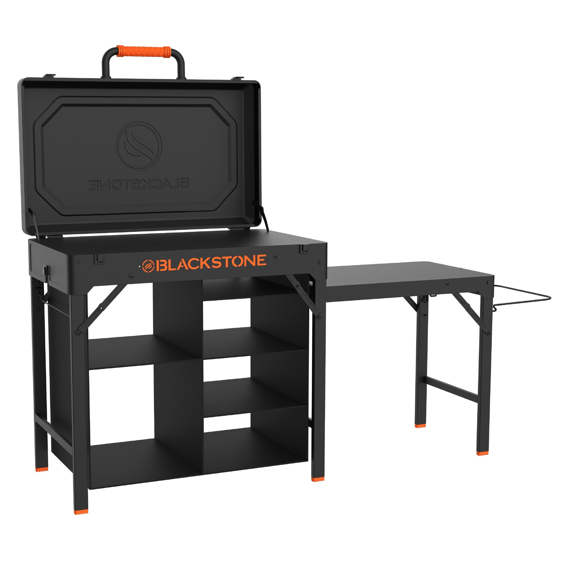 Blackstone On-the-Go Prep Table Black Steel Folding Grill Stand 2237