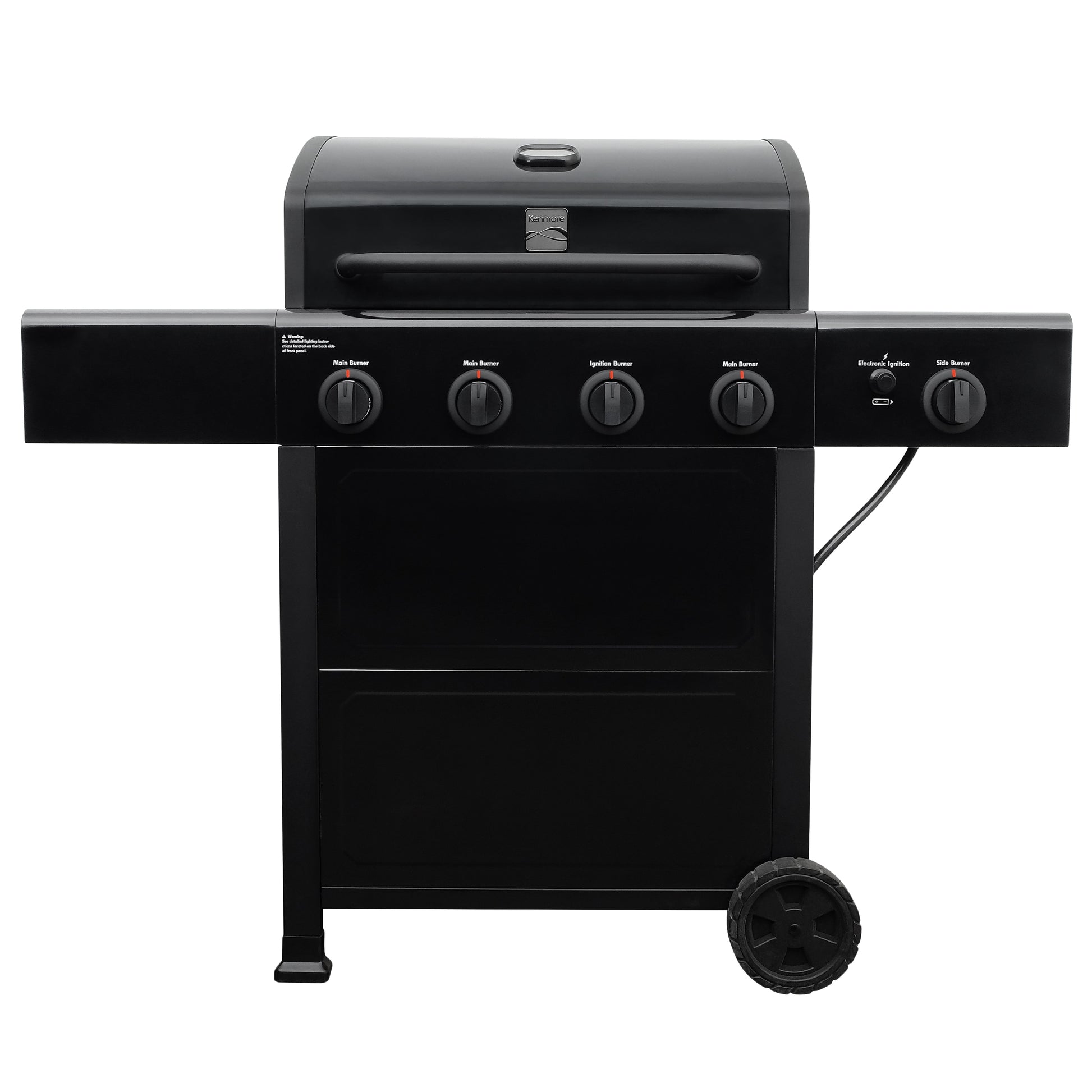 Kenmore Black 4-Burner Liquid Propane Gas Grill with 1 Side Burner PG-40406S0L-1