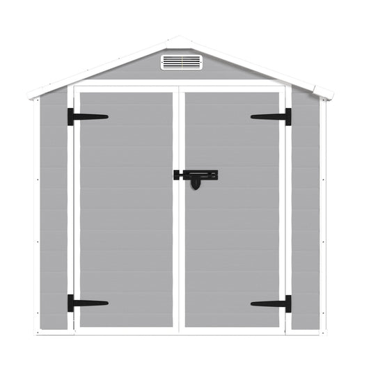 Maocao Hoom 4.4-Feet x 6-Feet Gable Resin Storage Shed (Floor Included)