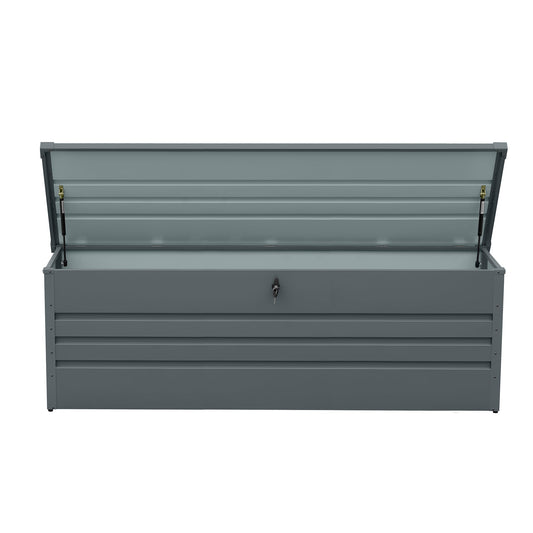 JIMSMAISON 72.8-in L x 32.2-in 260-Gallon Carbon Black Metal Deck Box