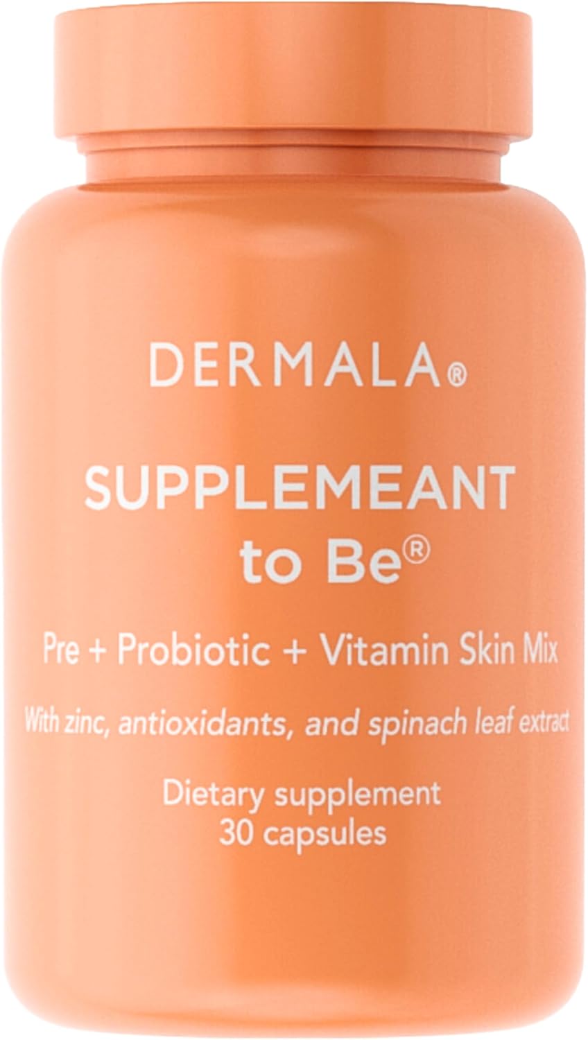 #FOBO SUPPLEMEANT to Be Acne Supplement | All Natural Daily Prebiotics Probiotics Vitamins Skin Mix with Zinc | Improve Clear Blemish-Free Radiant Skin Through Balancing Gut Health