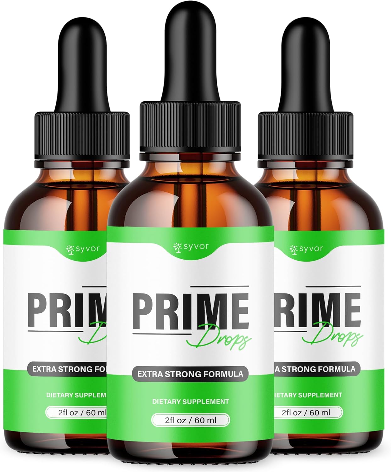 (3 Pack) Prime Drops For Men, Official PrimeDrops Liquid Supplement with All Natural Ingredients, Advanced Health & Wellness Supplement with Max Strength Vitamins for an Active Lifestyle (90 Servings)