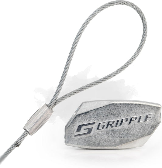 Gripple - No. 3 Standard Loop Hangers | Standard Hanger Cable | Hanger with Fastener for Fast Suspension | 200 lbs Safe Working Load | Sold in Packs of 10 | 5 Ft Rope