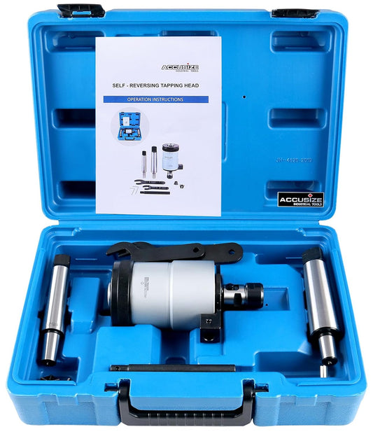 Accusize Industrial Tools 4-1/2'' / M5-M12 Self-Reversing Tapping Head, 1/8'' Npt, Jt6 Jacobs Taper, 2600-4012