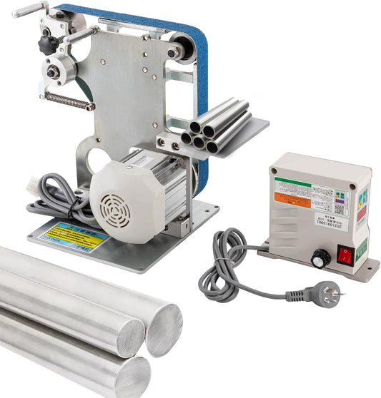 550W Belt Sander, 1 x 30 Inch 6000rpm Rotating Sanding Angle Electric Sanding Polishing Belt Horizontal Polishing Grinding Machine with Brushless Motor for Tool and Metal Polishing Grinding