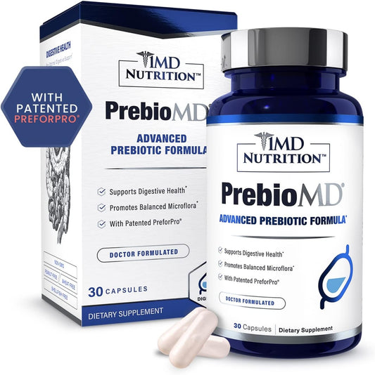 1MD Nutrition PreBioMD - Prebiotic with PreforPro® | Support Healthy Digestion and Beneficial Bacteria