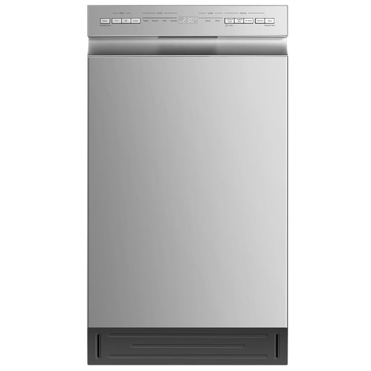 Midea 18-in Front Control Built-in Dishwasher ( Stainless Steel ) , 52-Decibel