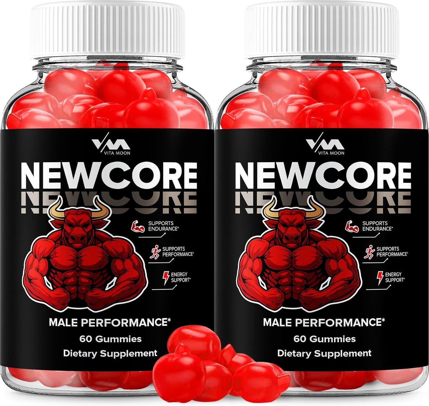 (2 Pack) New Core Gummies, NewCore All Natural Gummys, Advanced Formula, 120 Gummies