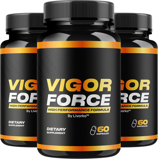 (3 Pack) Vigor Force Pills, Vigor Force for Men, Vigor Force Capsules, Vigor Force, Vigor Force Formula, Vigor Force Advanced Formula, Vigor Force Review, 180 Capsules for 3 Months