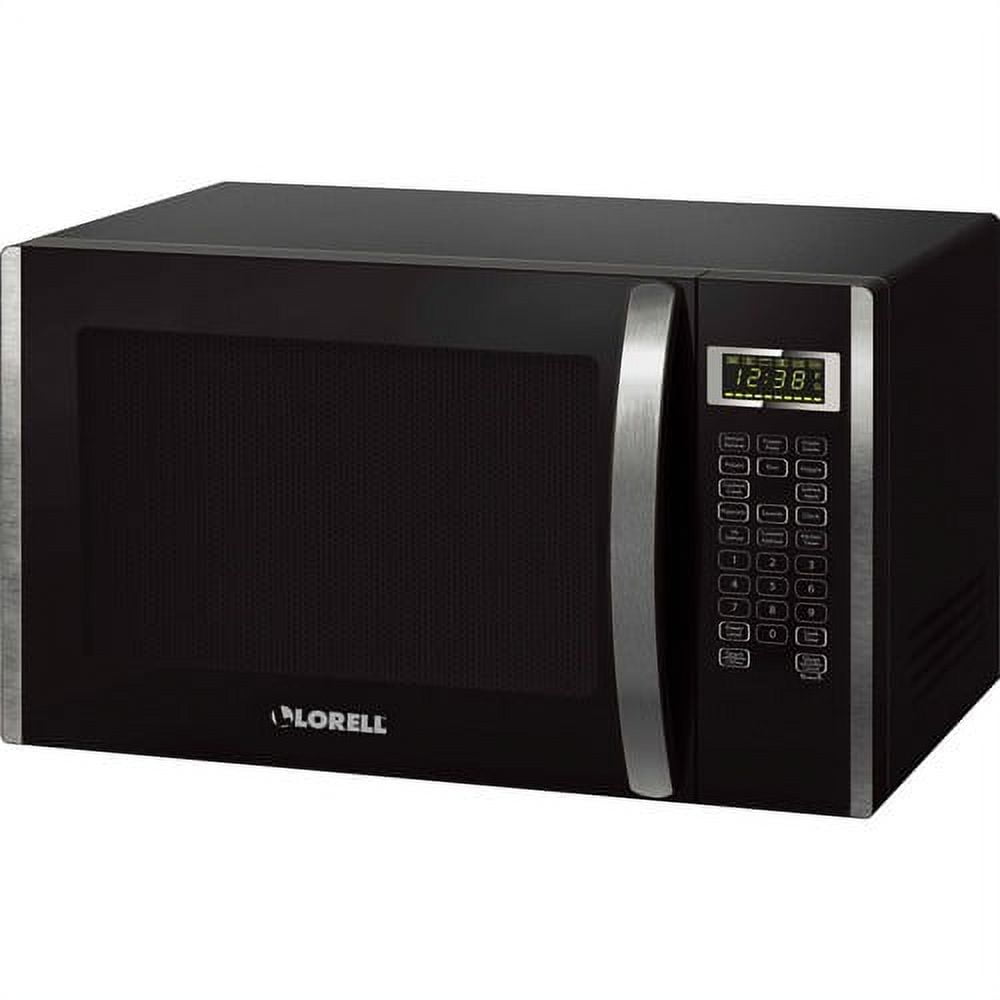 Lorell, LLR00231, 1.6 cu ft Microwave, Black,Silver