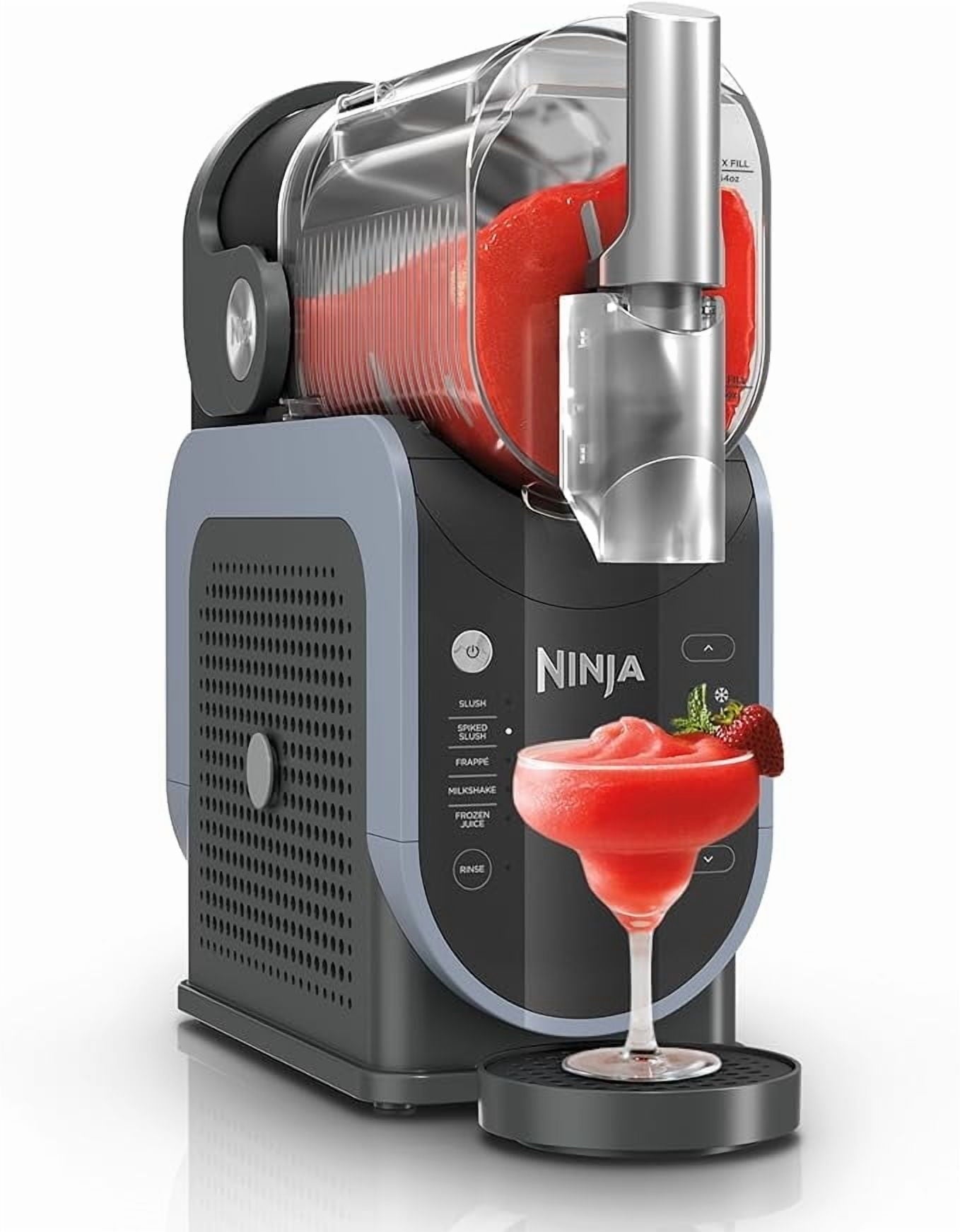 Ninja SLUSHi Professional Frozen Drink Maker with RapidChill Technology, 88 oz. Frozen Drink & Slushie Machine, 5 Preset Programs, Frozen Margaritas, Frappés, and More, Premium Accents, Black, FS301